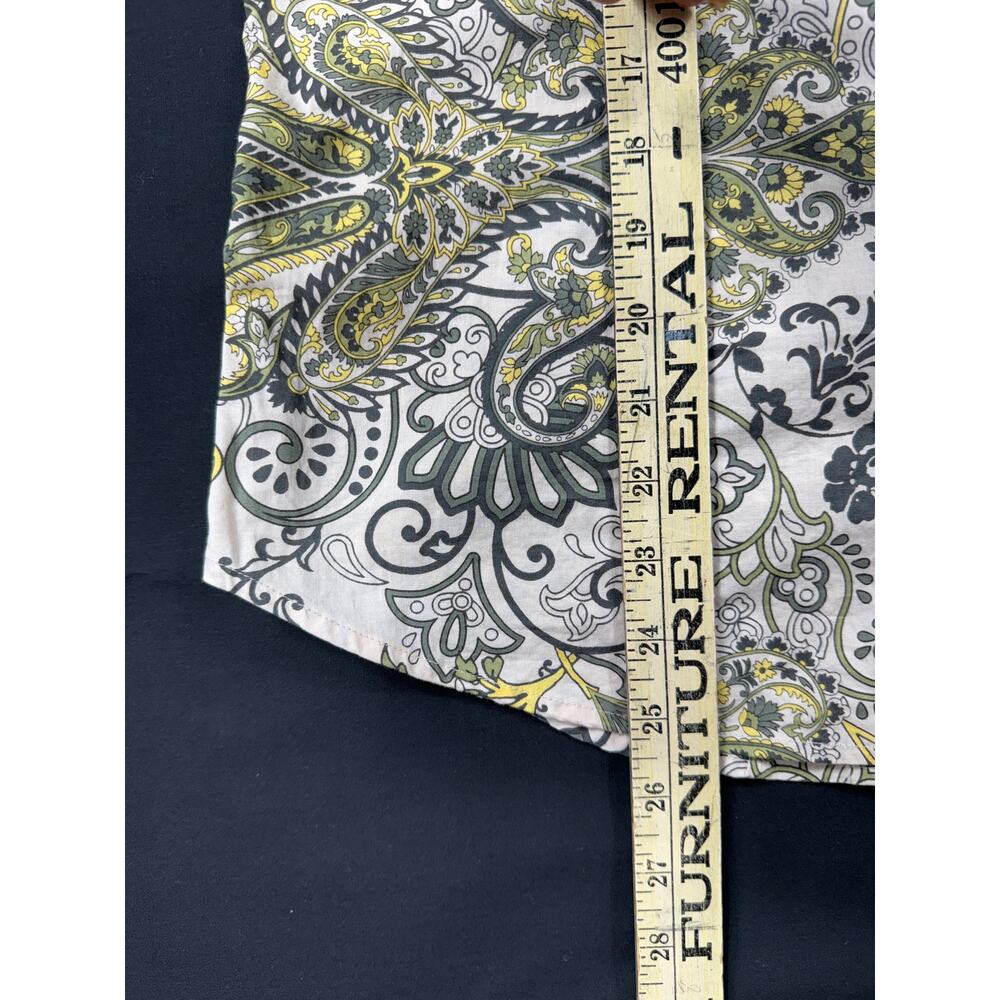Robert Graham Women's Paisley Flip Cuff Shirt Top Blouse Sz Medium Limited - Picture 11 of 15